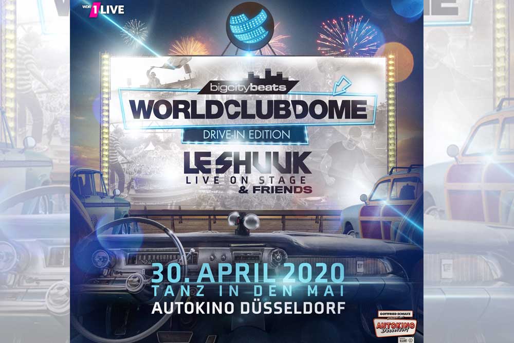 BigCityBeats verwandelt Düsseldorfer Autokino zum WORLD CLUB DOME Drive-In!