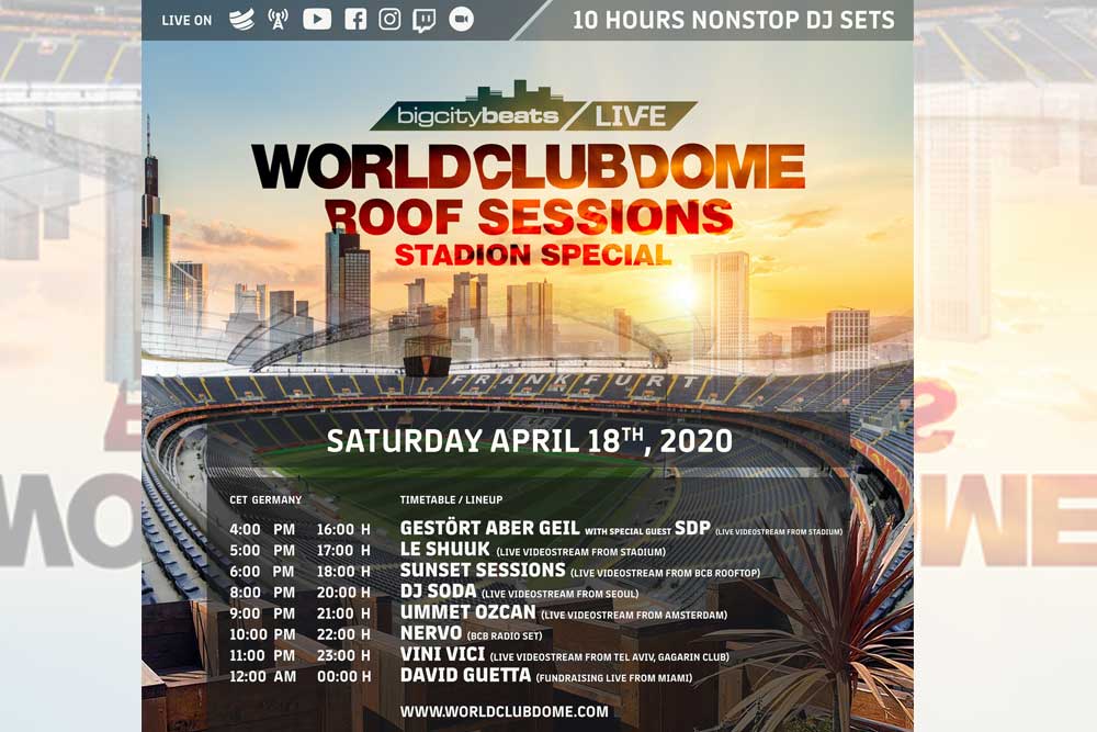 BigCityBeats WORLD CLUB DOME verkündet weltweit erstes Stadion Event in der Corona-Krise