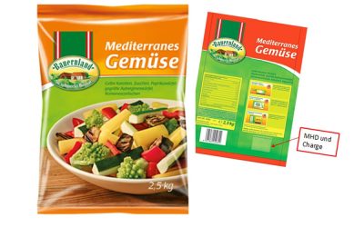 Bauernland Mediterranes Gemüse wird aufgrund möglicher Verunreinigungen mit Sellerie zurückgerufen