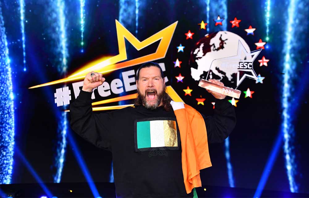 Rea Garvey gewinnt für Irland mit 116 Punkten den zweiten "FREE EUROPEAN SONG CONTEST"