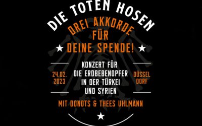 Drei Akkorde für deine Spende! Konzert für die Opfer der Erdbebenkatastrophe in der Türkei und Syrien