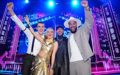 V.l.: Lorent Berisha, Monika Gajek, Kiyan Yousefbeik und Sem Eisinger sind im Finale am 15. April 2023/ Foto: RTL / Stefan Gregorowius