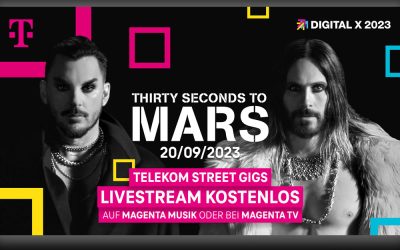 Digital X: Weltstars Thirty Seconds to Mars präsentieren in Köln exklusiv ihr neues Album/ Foto: Telekom