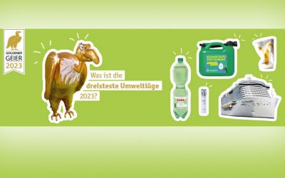 Die Deutsche Umwelthilfe sagt: Entscheiden Sie, welche Umweltlüge die dreisteste war!