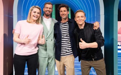 Hazel Brugger, Florian David Fitz, Matthias Schweighöfer (v.l.n.r.): Wer wird Joko Winterscheidt in dieser Staffel die Show stehlen? Foto: Pro7