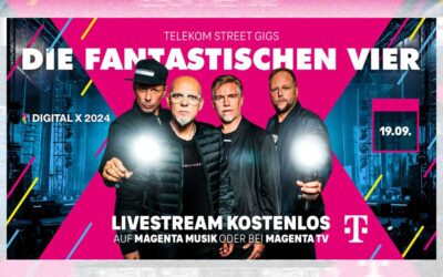 Die Fantastischen Vier treten bei der Digital X in Köln auf. © Deutsche Telekom