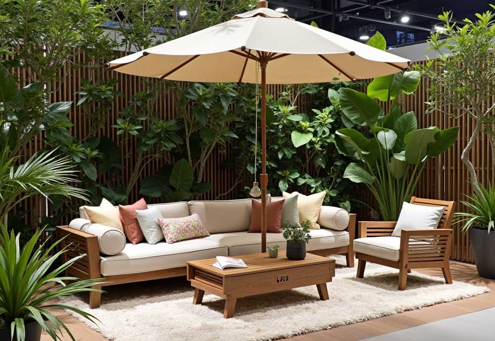 spoga+gafa Weltleitmesse für Gartenlifestyle und BBQ präsentiert neues Konzept in Köln/ Foto: KI generiert