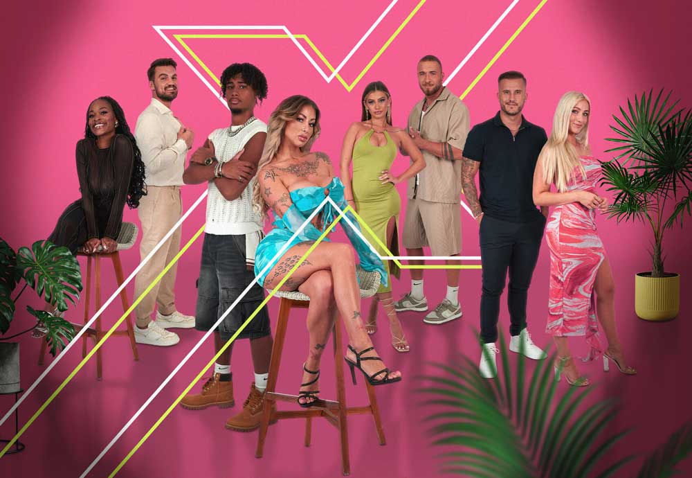 Match My Ex; Staffel: 1; Person: Nara; Silvio Senn; Jermaine Diallo; Bellydah; Gabriela Alves; Lars; Robin Riebling; Lena Schiwiora; Copyright: Joyn/René Lohse