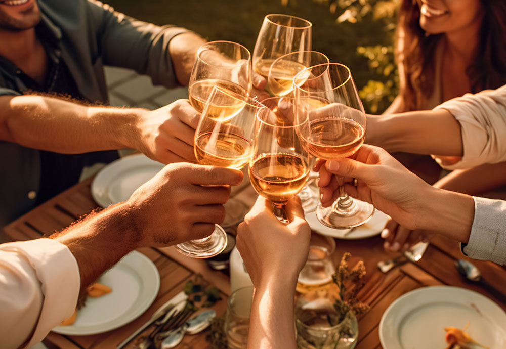 Menschen feiern zusammen/ Foto: Adobe Stock - Viks_jin - Generiert mit KI