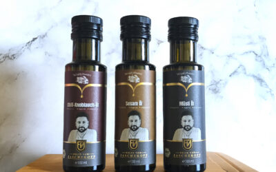 Wir verlosen 1 x 3 hochwertige Flaschen Felix-von-Jascheroff Öl/ Foto. niveau-klatsch